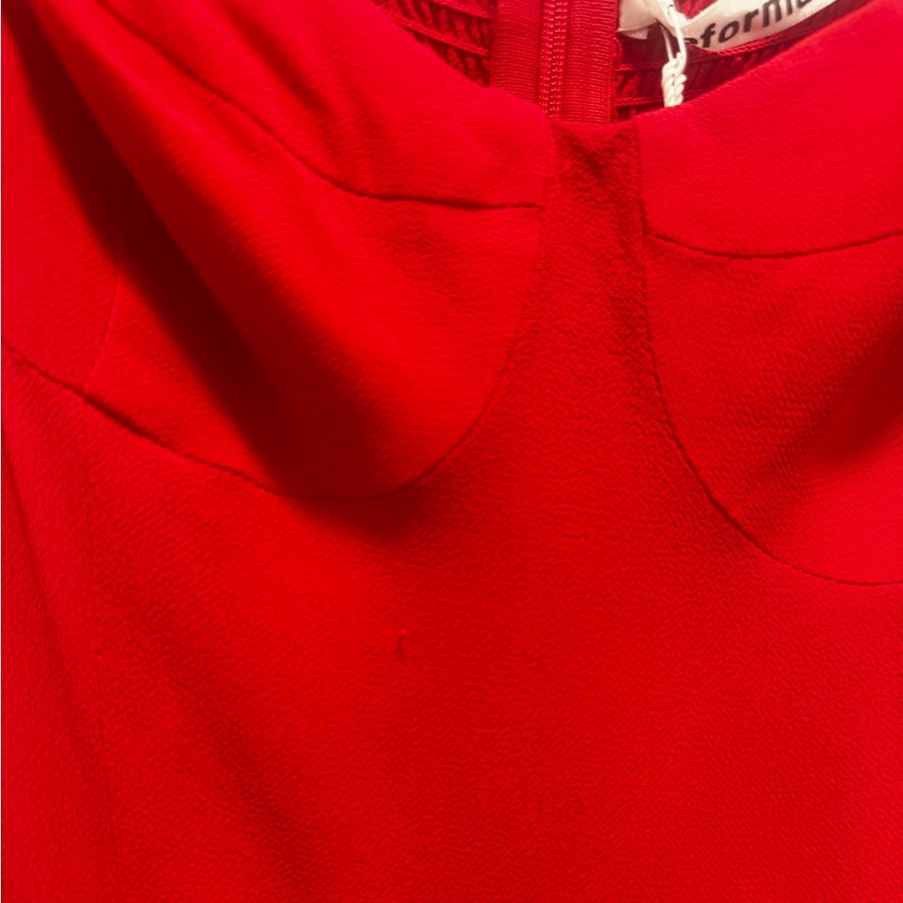 Reformation Kourtney Dress in Red - Picture 8 of 9